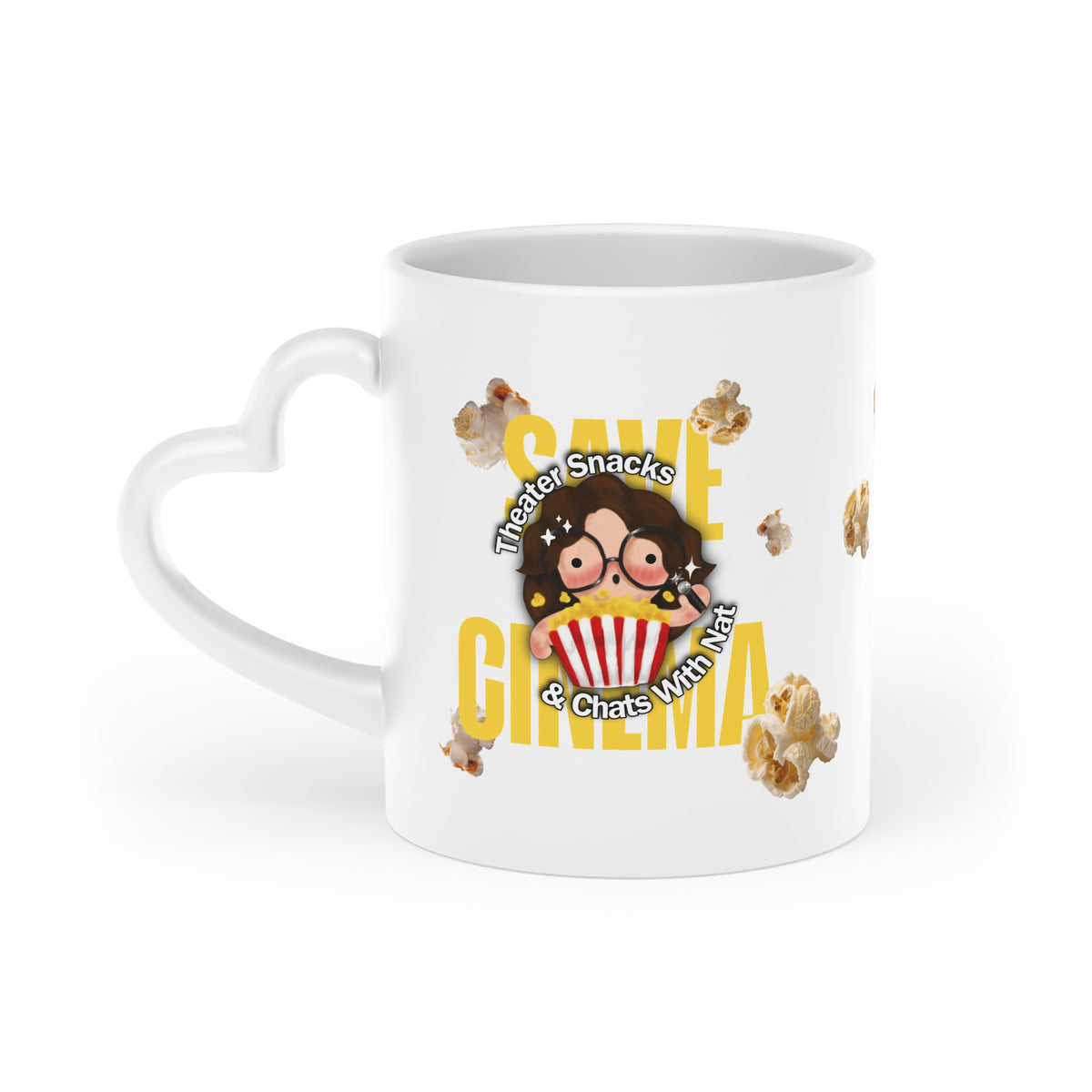 Save Cinema With Lots of Love, Theater Popcorn, and Chats with Nat 11 oz Mug